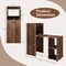 Costway Extendable Computer Desk Reversible Home Office Desk Study Writing Desk Natural/Brown